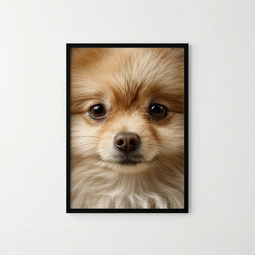 Borderless pomeranian close - a4,