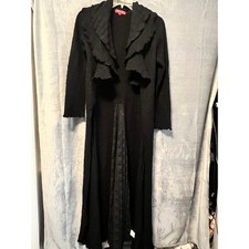 Rene Derhy L Black Ruffle Long