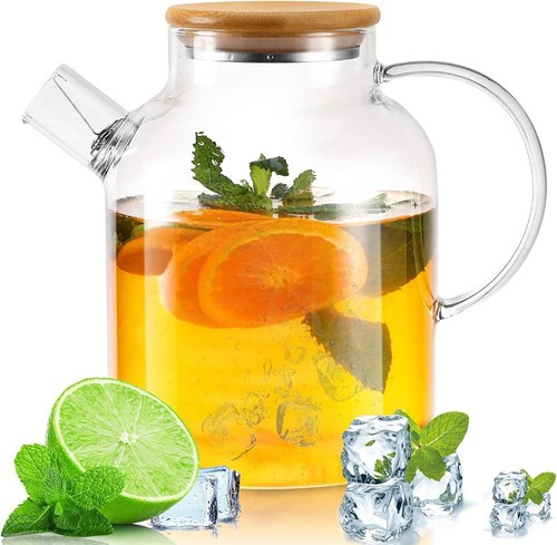 1800ml large glass teapot - glass, jug