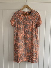 Stella Morgan Ladies Short Sleeve Orange Knee Length Dress UK 12