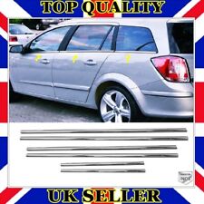 Chrome Windows Lower Trim 6pcs S.STEEL Vauxhall Opel ASTRA H ESTATE 2004 to 2010