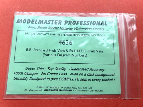 New modelmaster 4636 transfers - 4636,