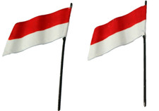 AC4095:Replica Bing Large Flags Gauge 0/1 for Model Railway Buildings (2)