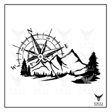 VW Camper Van Compass Decals