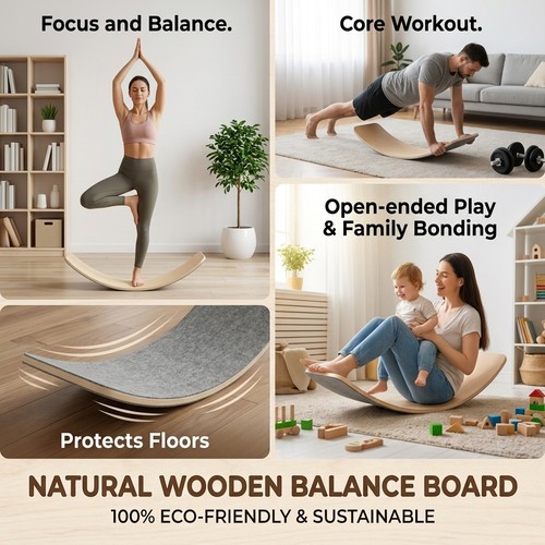 Children wooden wobble - children,