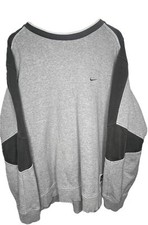 Vintage Nike Sweater Mens Extra Large Grey Air Flight 1989 Sweatshirt Silver Tag