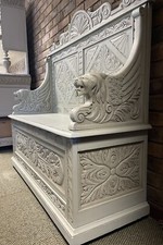 Antique Solid Oak Carved