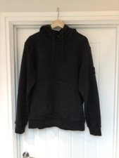 Authentic Stone Island Black Hoodie Hoody Size XL p2p 23.5”