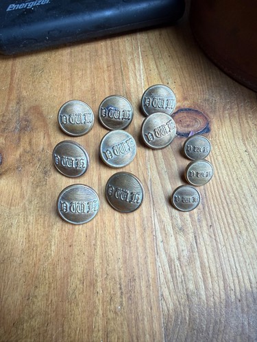 Vwh brass hunt buttons - vwh,