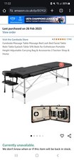 Black Massage Table/Plinth/Bed - Metal Frame