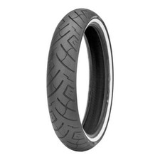 Shinko Moto Motorcycle Motorbike 777 Front Tyre - 130 / 90B16 (73H) White Wall