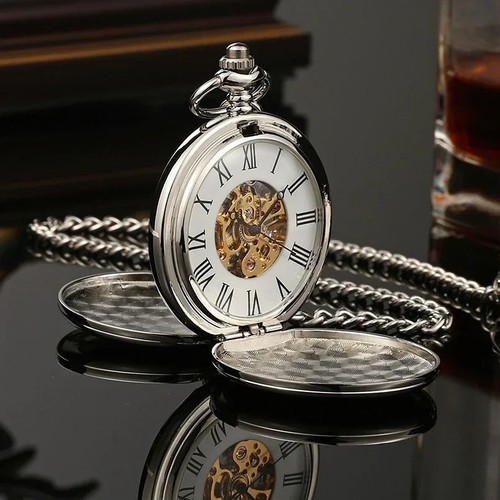 Vintage skeleton pocket - skeleton, watch
