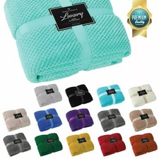 POPCORN WAFFLE LUXURY BLANKET
