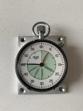 Heuer Oversize Mechanical Stopwatch Dashboard Rally Timer