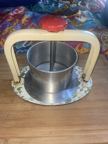 Vintage meat cheese - meat, press
