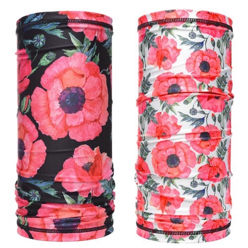 Poppy scarf snood cooling neck - poppy,