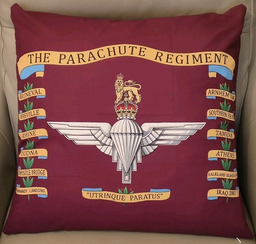 The parachute regiment cushion - the,