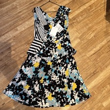 Marella Max Mara Slinky Stretch Floral Jersey Dress BNWT Sz L UK Size Guide 14.