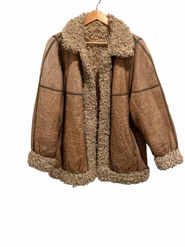 Curly lamb jacket - l, vtg