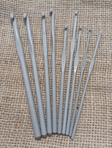 Crochet hook set vintage disc - crochet,