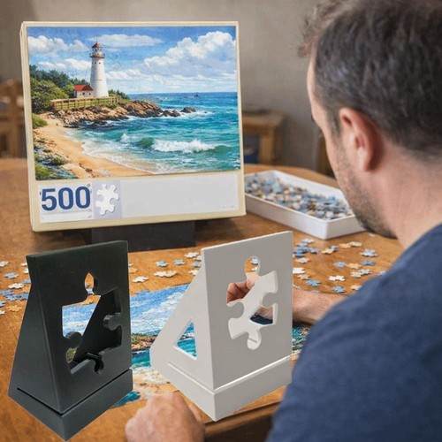 Puzzle box stand - puzzle, white