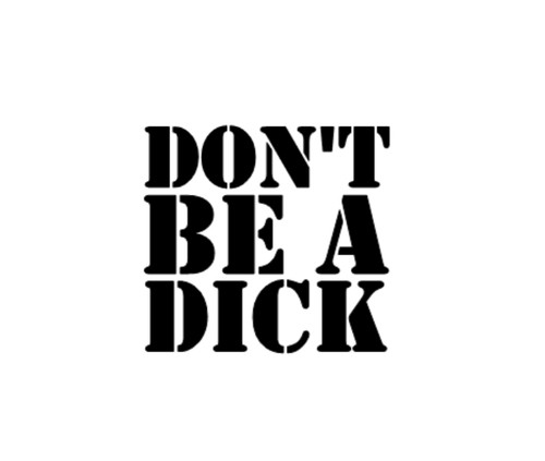 Don k sticker decal - don't, a