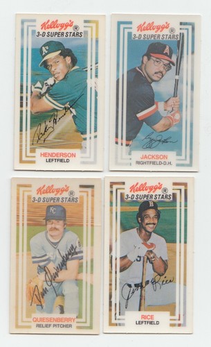 1983 kelloggs baseball cards - kelloggs,
