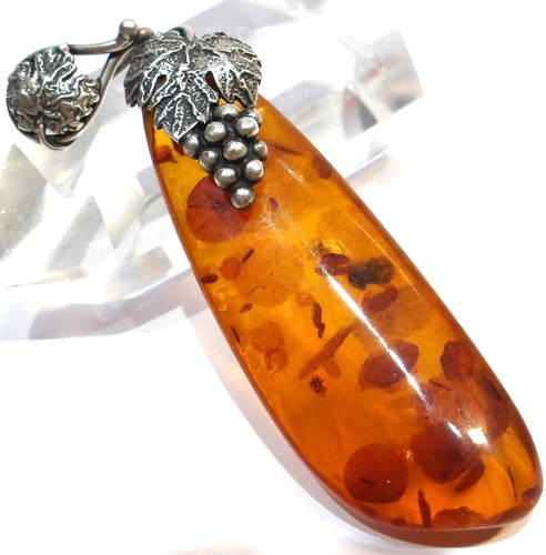 Vintage sterling silver leaf - vintage,