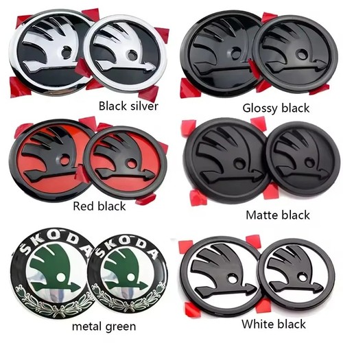 Pcs 80mm 90mm skoda - skoda, emblem