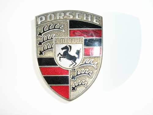 Porsche vintage bonnet badge - ,
