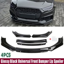 For Mercedes A Class W176  W177 W204 Front Bumper Lip Splitter Spoiler Black