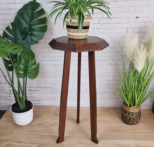 Vintage octagonal wooden - vintage,