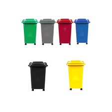 Recycling Wheelie Bin Dustbin Rubbish Waste Trash Kitchen Home Office 30L 50L