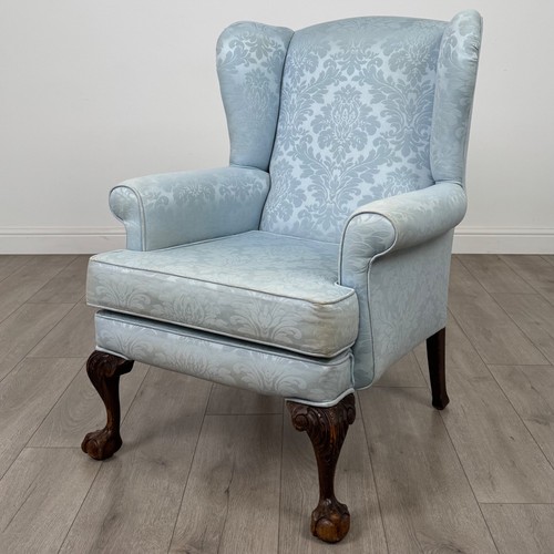 Antique oak wingback - antique, armchair