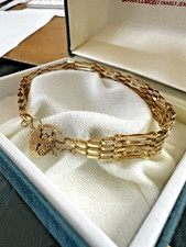 Boxed Vintage 9K Gold 5 Bar