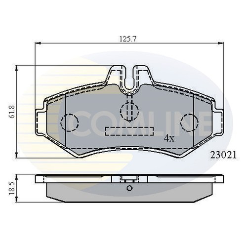 Brake pads set - set, mercedes