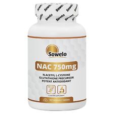 N-Acetyl L-Cysteine 750mg Tablets – Immune & Liver Support Antioxidant – Sowelo
