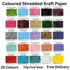 SHREDDED PAPER 40 COLOURED 50g