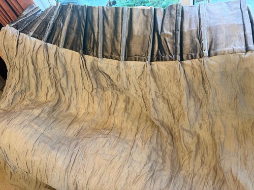 Crushed silk pinch pleat - crushed,