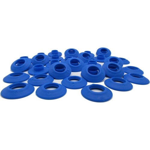 Blue plastic snap - blue,