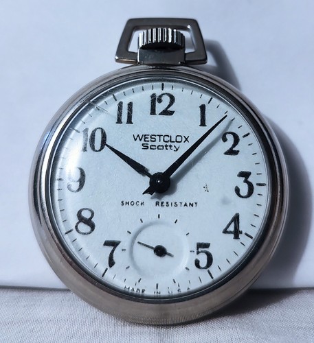 Westclox scotty pocket watch - westclox,
