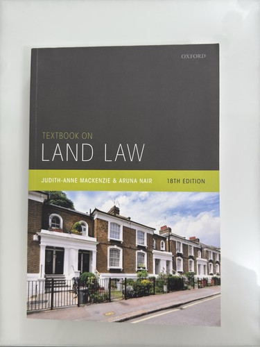 Land law textbook judith - textbook,