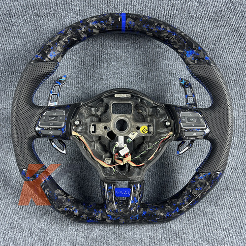 Blue forged carbon - blue, black