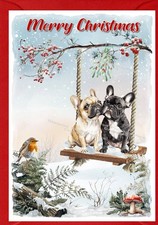 French Bulldog Christmas Card
