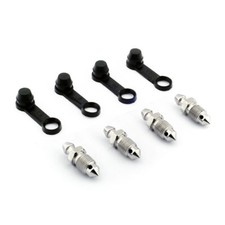 For Brembo 17z & 18z Calipers 4x Brake Caliper Bleed Nipples STAINLESS STEEL