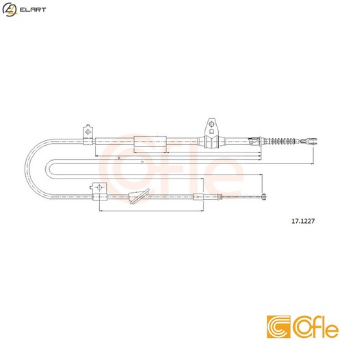 Cable pull parking - parking, brake
