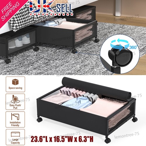 Under bed storage - bed, wheels