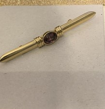 Vintage gold tone  Bar Brooch