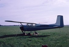 Cessna 182, N9188B, at Ipswich, in 1967, aircraft slide