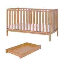 TUTTI BAMBINI COT BED WITH COT TOP CHANGER - OAK FINISH (1 BOX) without Mattress